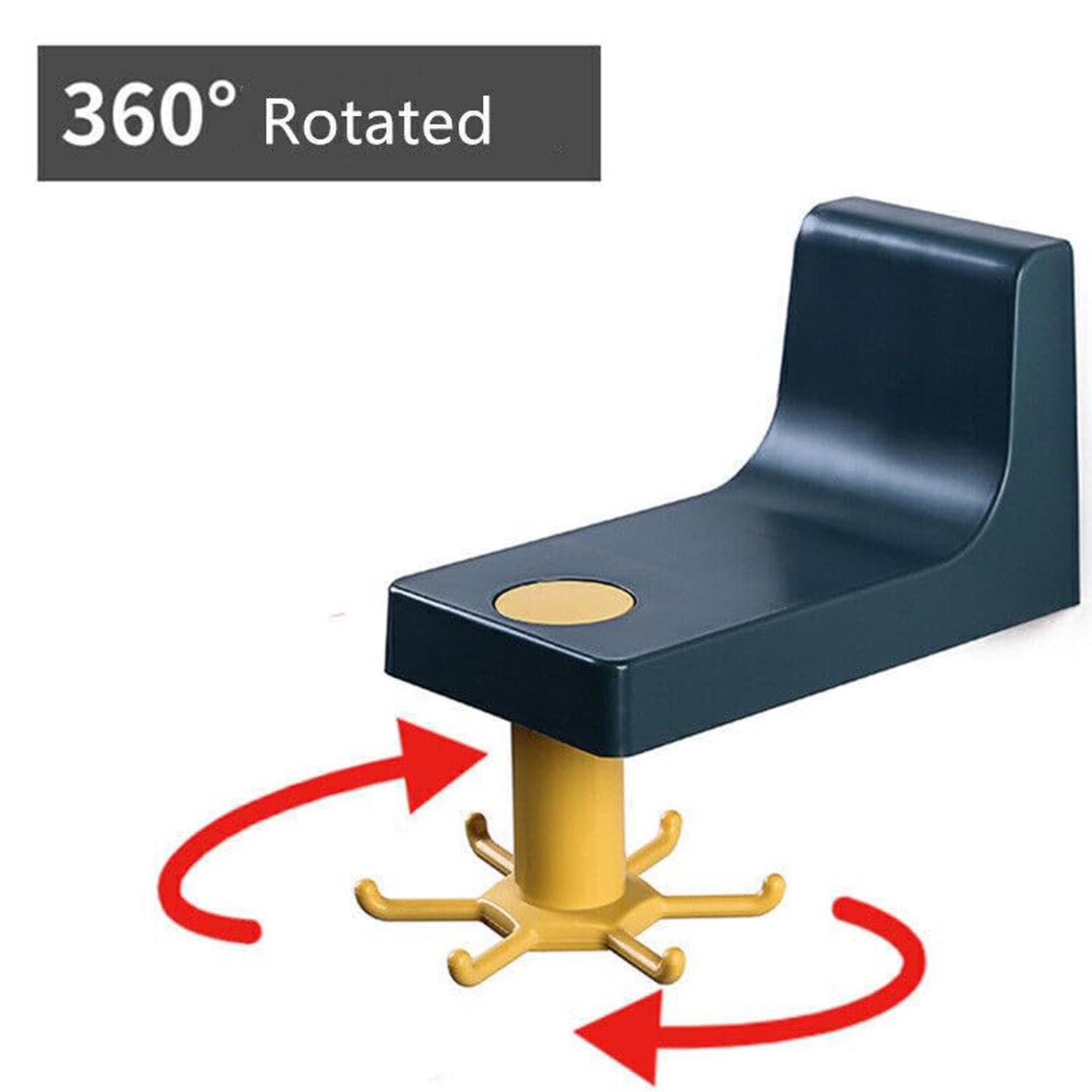 4605 360 Degree Rotating Self Adhesive Plastic Wall Hook Hanger; Multifunctional Hanger with 6 Heavy Duty Claw Hooks 4605 360 Degree Rotating Self Adhesive Plastic Wall Hook Hanger; Multifunctional Hanger with 6 Heavy Duty Claw Hooks